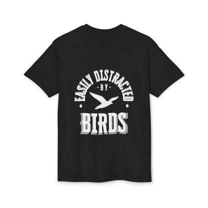 Dry Blend Moisture Wicking Tee "Distracted By Birds" plus EMNP Logo