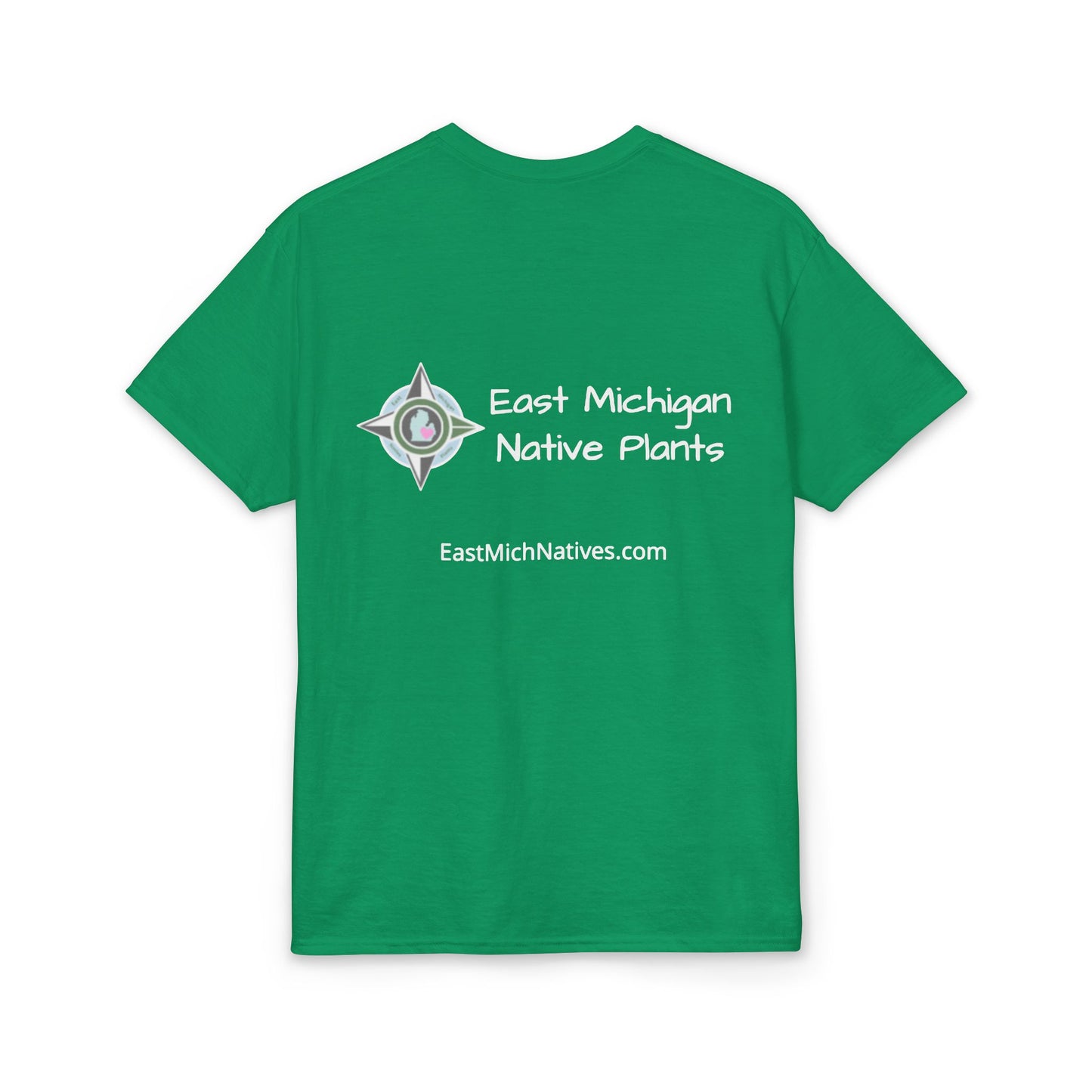 EastMichNatives DryBlend T-Shirt — EMNP Logo Tee for Native Gardeners & Plant Enthusiasts