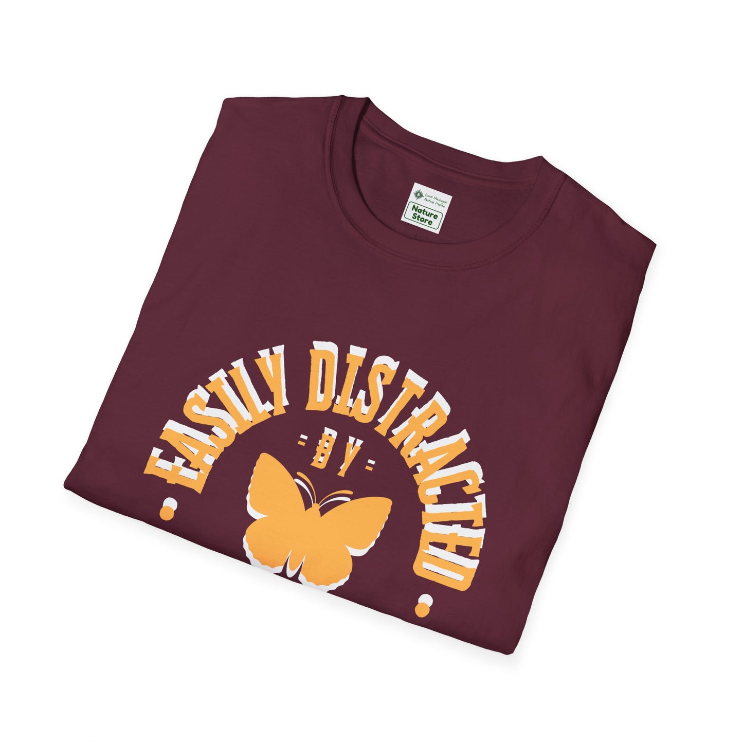Easily Distracted By Butterflies Soft-Style T-Shirt