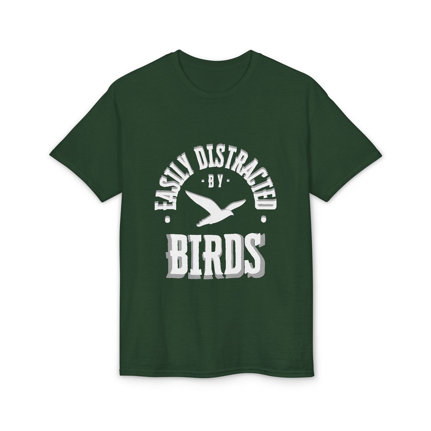 Dry Blend Moisture Wicking Tee "Distracted By Birds" plus EMNP Logo