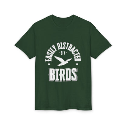Dry Blend Moisture Wicking Tee "Distracted By Birds" plus EMNP Logo