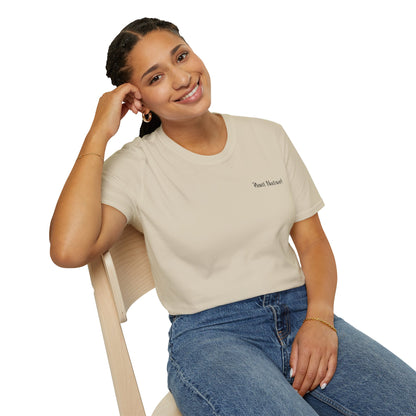 Unisex Softstyle T-Shirt I Love Native Plants, Asters (Back)