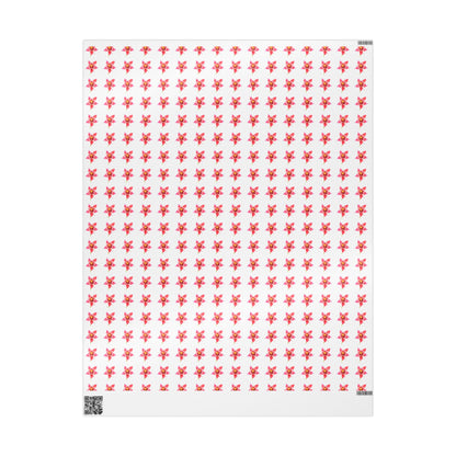 Wrapping Paper, Wild Columbine - White
