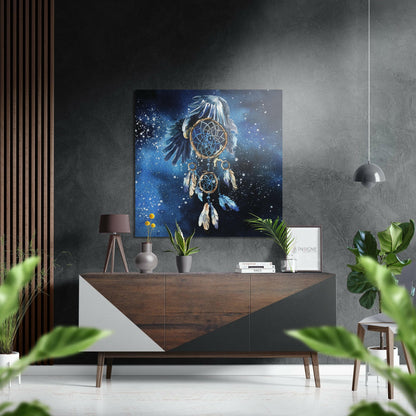 Dreamcatcher Brushed Aluminium Dibond Wall Art