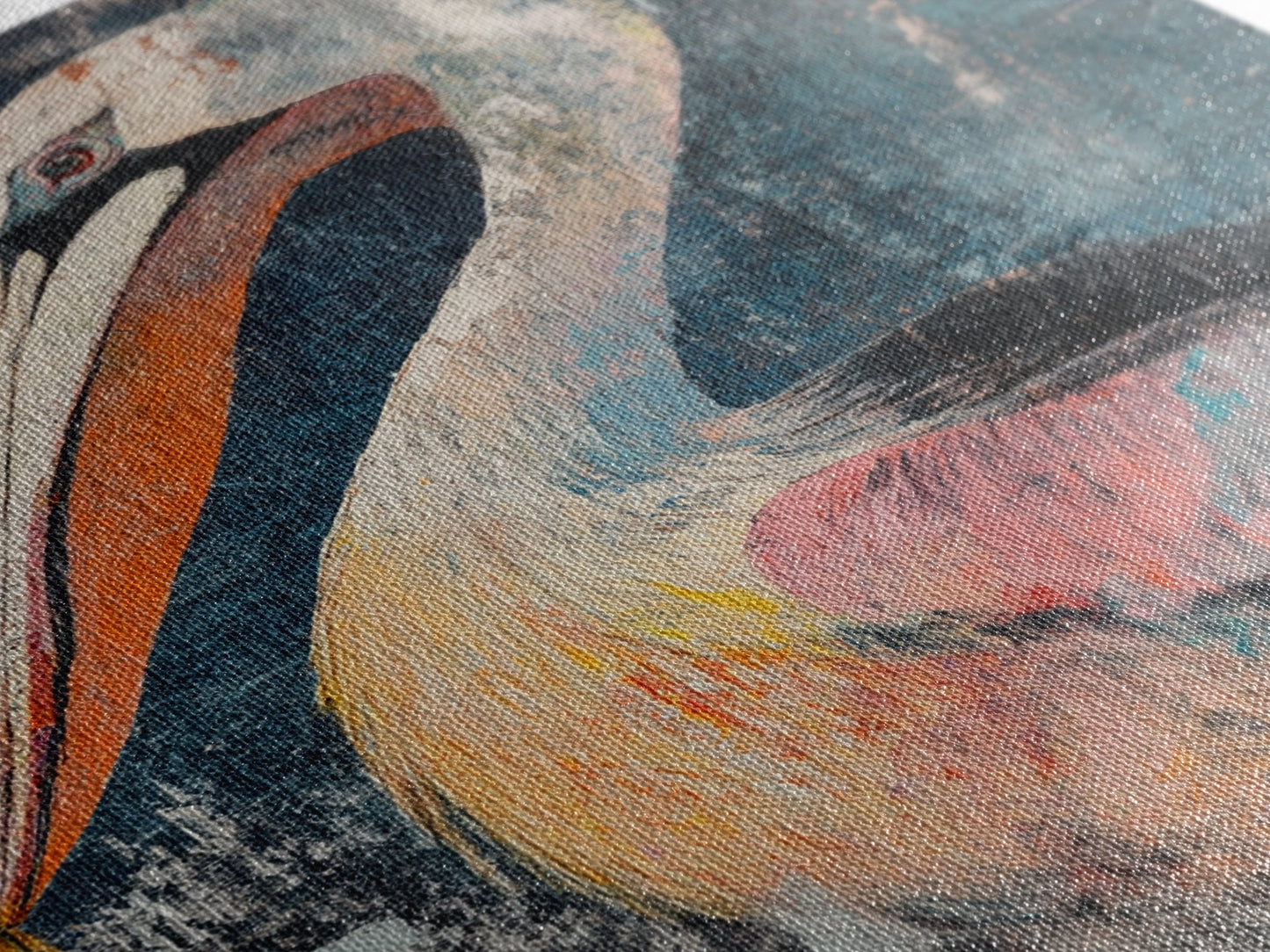 Pelican Portrait, bird art, coastal decor, nautical wall art, beach house painting, wildlife painting, rustic art, canvas print