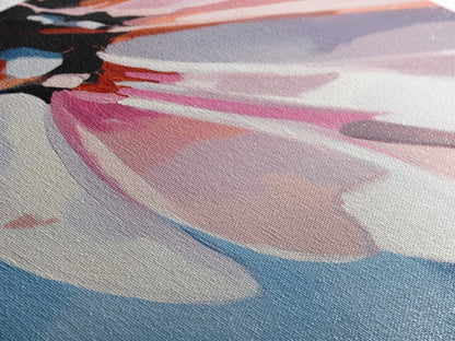 Butterfly Wing, Macro Art, Pastel Colors, Elegant Nature, Botanical Aesthetic, Canvas Print, Living Room Wall Art, Feminine Decor