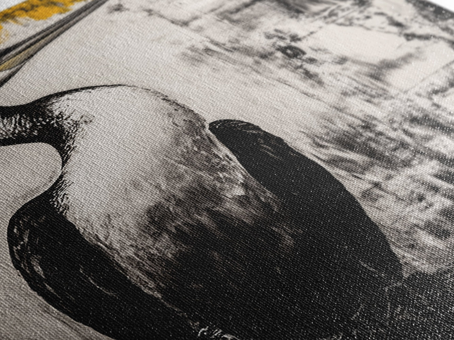 Bird Portrait Art, Nature Print, Wildlife Illustration, Black and White Art, Modern Rustic Decor, Living Room Art, Framed Canvas Print