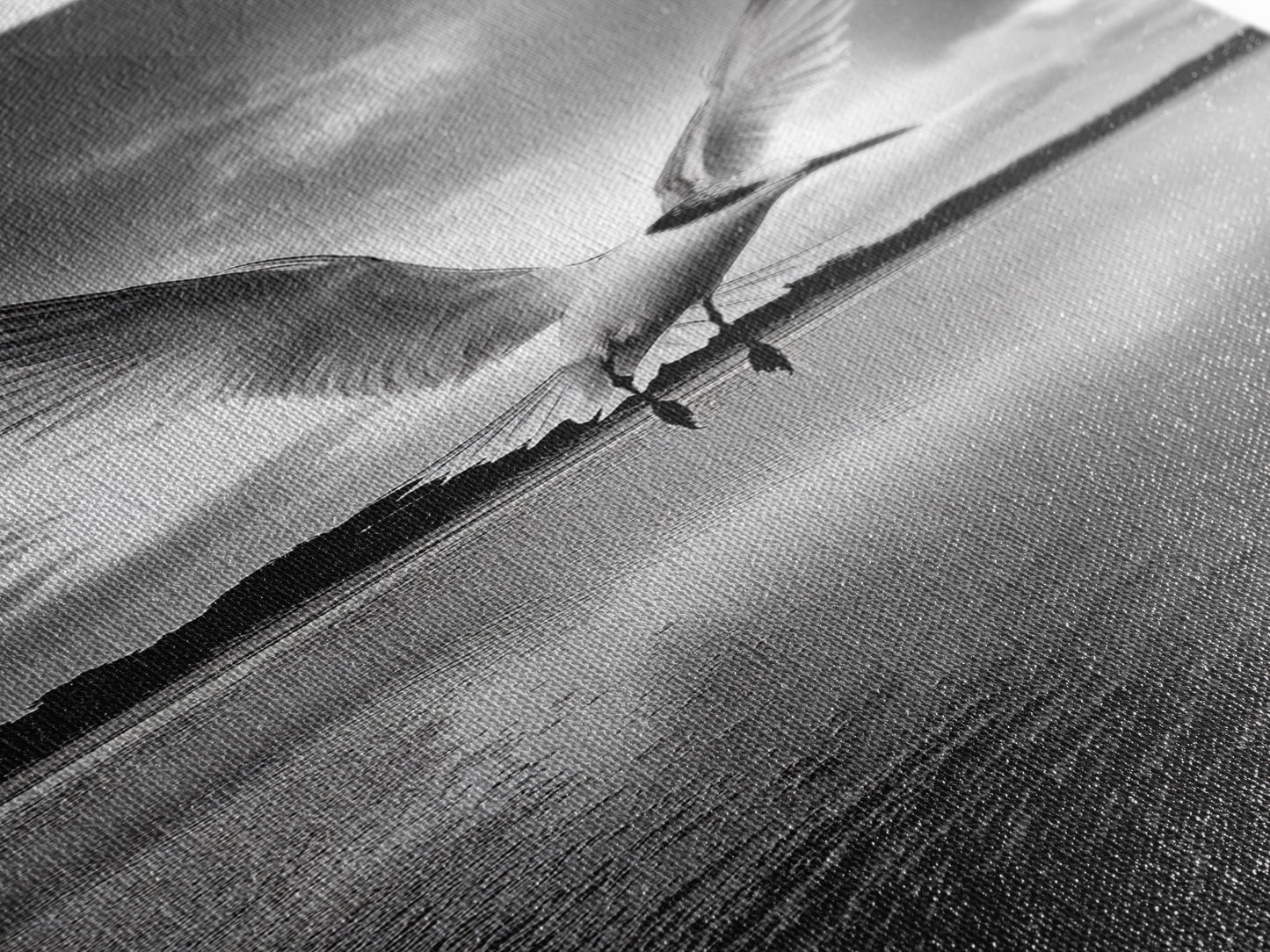 Soaring Bird, Ocean Wings, Nature Flight, Sky Spirit, Canvas Print, Coastal Wall Art, Beach House Decor, Modern Bird Photography