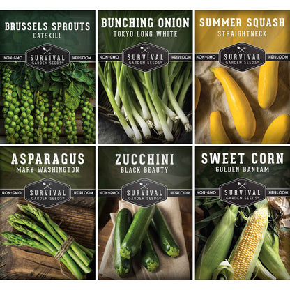 Barbecue Vegetable Seed Collection – 6 Heirloom Grilling Favorites for Summer Cookouts