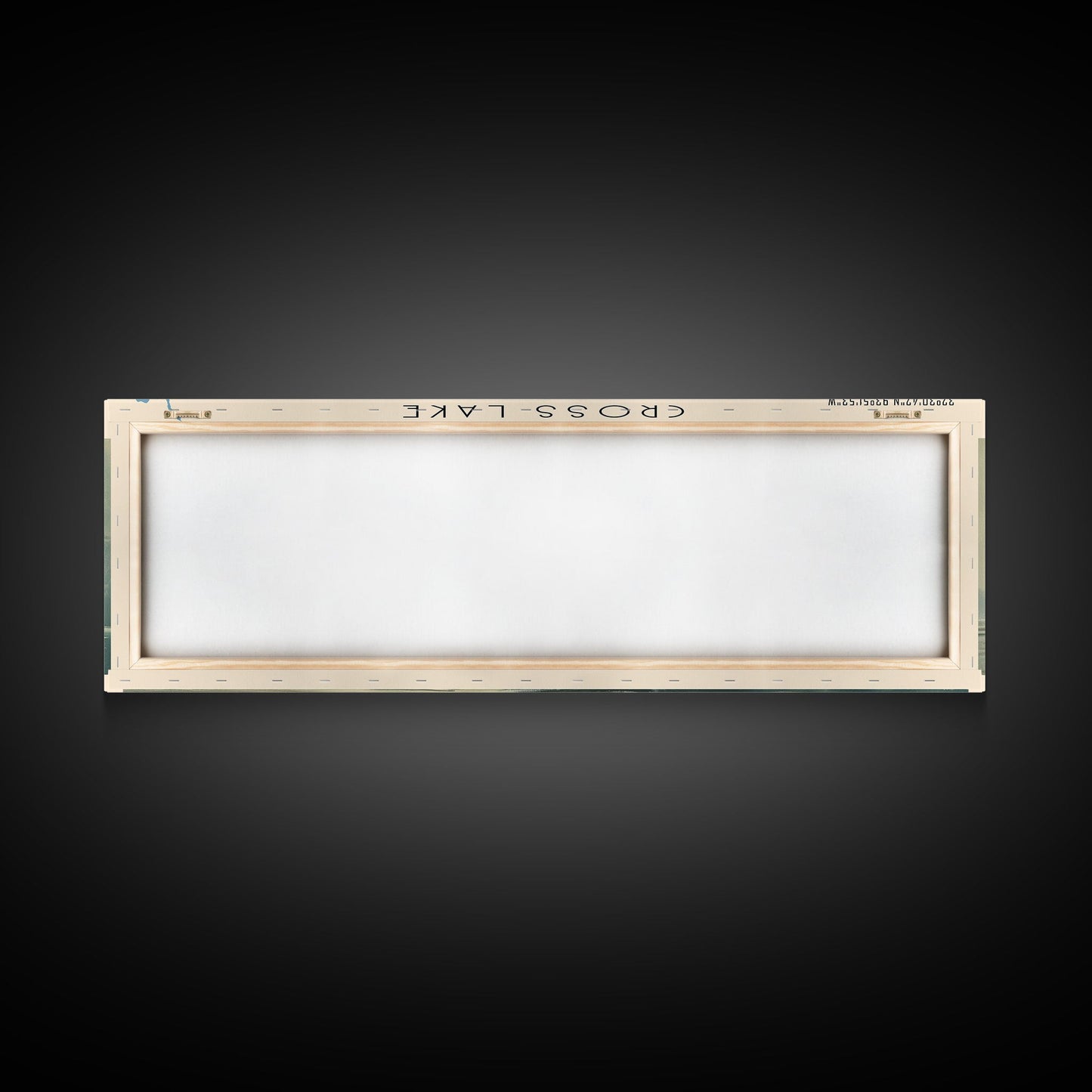 Crooked Lake Michigan Framed Canvas Print, Lake House Art, Panoramic Wall Art, Travel Poster, Minimalist Lake Painting, Home Decor