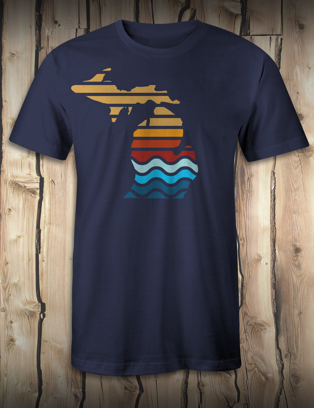 Michigan Color Bars - Navy