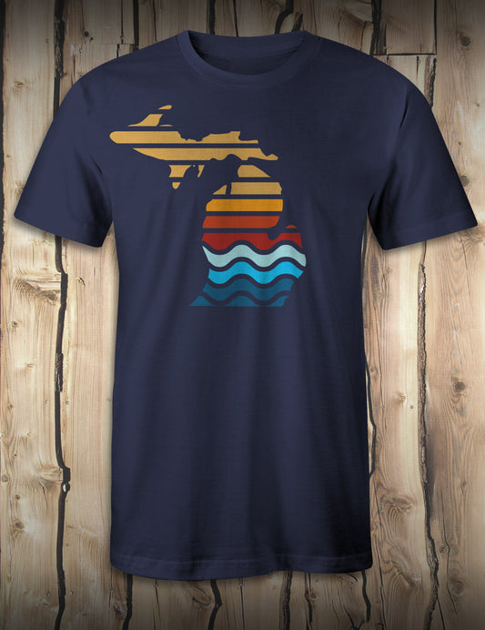 Michigan Color Bars - Navy