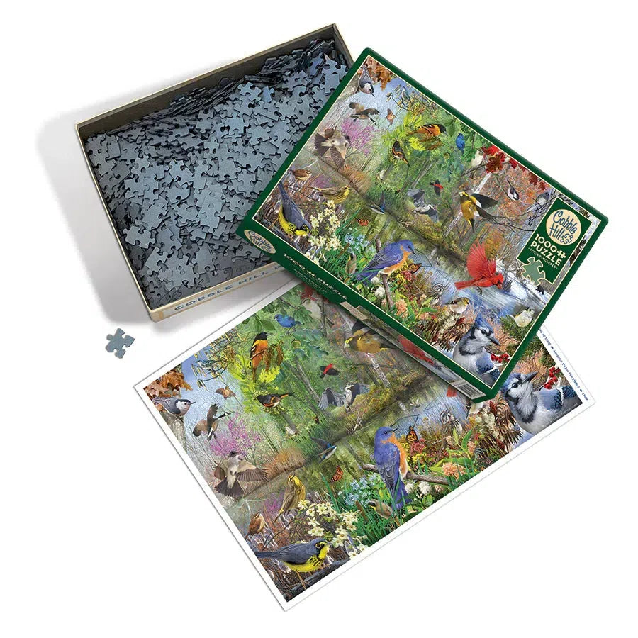 Birds of the Season 1000 Piece Jigsaw Puzzle Cobble Hill