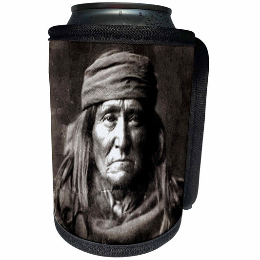 3dRose 1903 Geronimo Apache Indian Chief Native American Leader - Can Cooler Bottle Wrap (cc_334905)