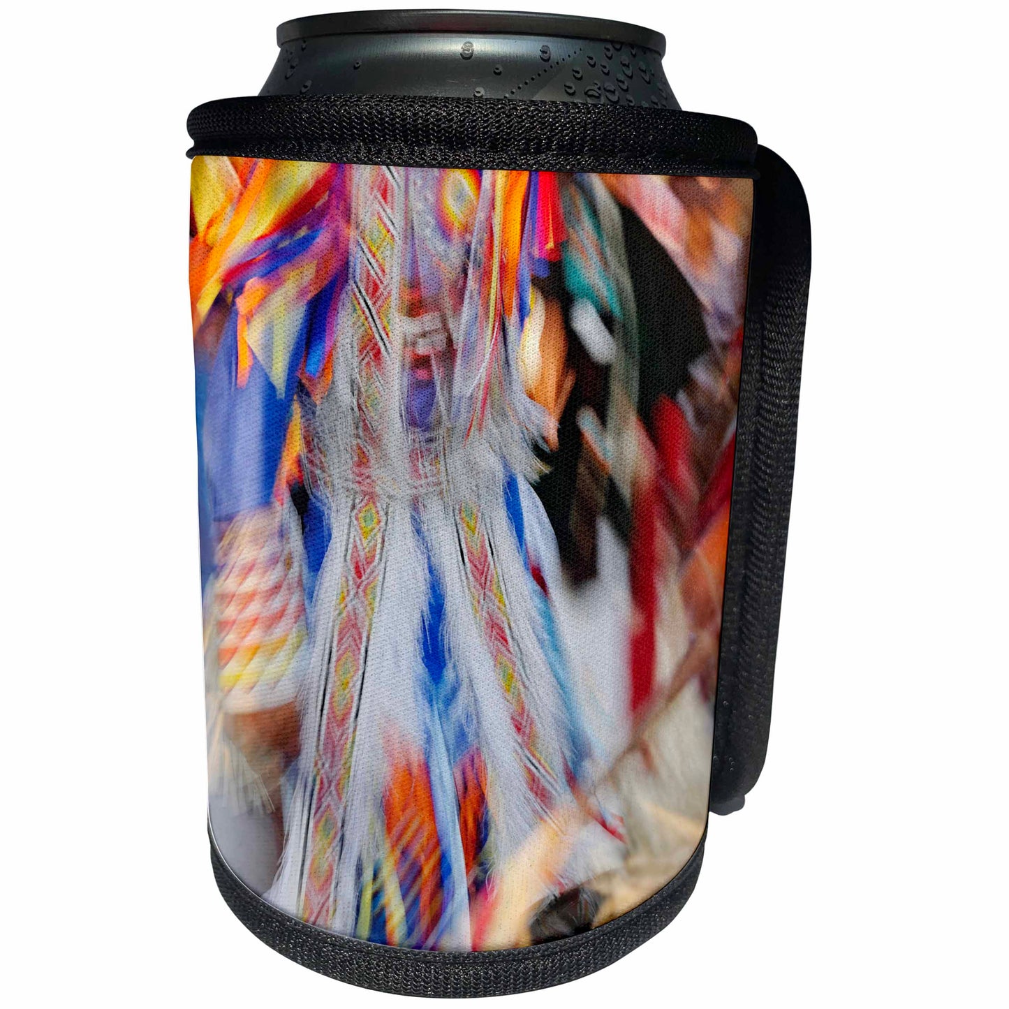 3dRose Danita Delimont - Native American - Native American Indian dance, Montana - US27 AJE0095 - Adam Jones - Can Cooler Bottle Wrap (cc_91580)