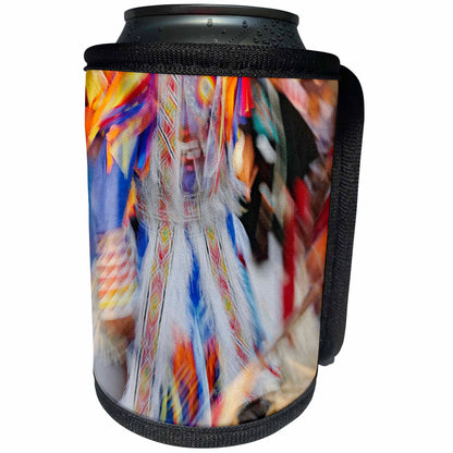 3dRose Danita Delimont - Native American - Native American Indian dance, Montana - US27 AJE0095 - Adam Jones - Can Cooler Bottle Wrap (cc_91580)