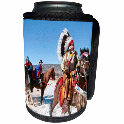 3dRose Danita Delimont - Native American - Native American Indian, Alcalde, New Mexico - US32 JMR0307 - Julien McRoberts - Can Cooler Bottle Wrap (cc_92658)