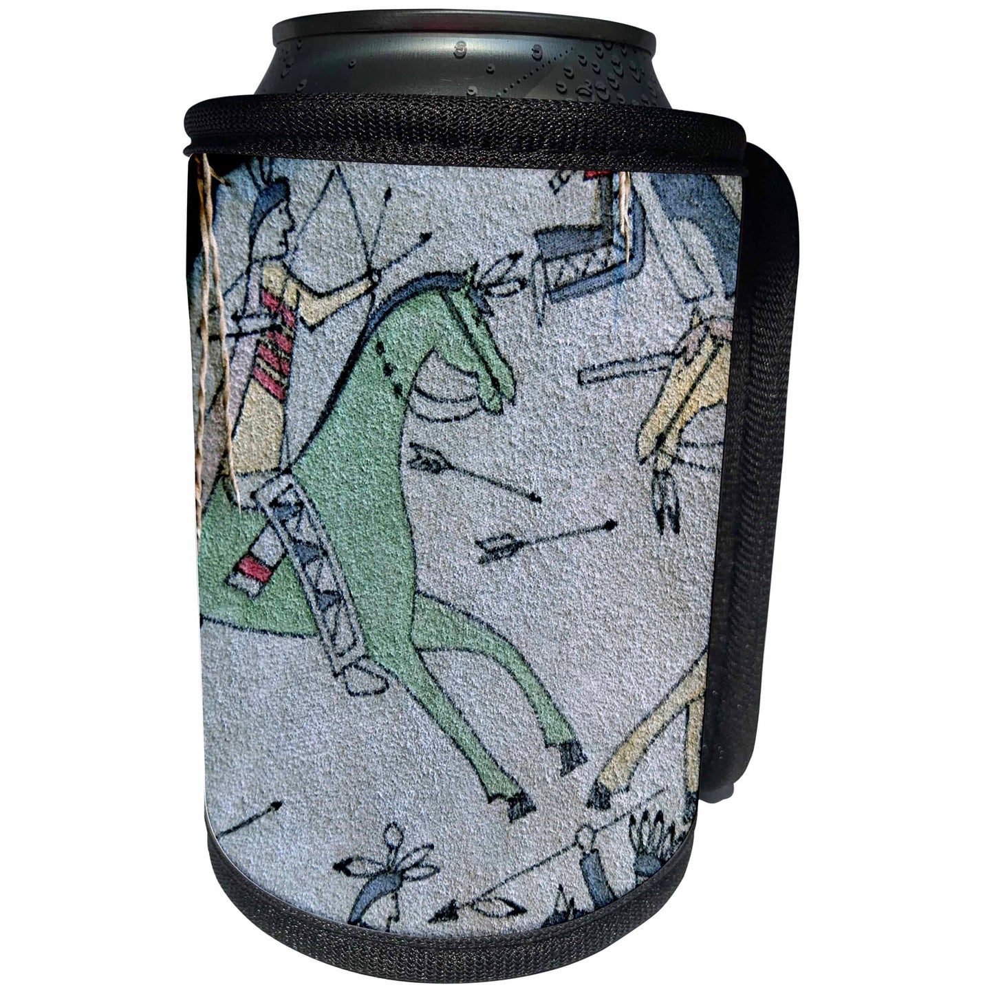 3dRose Danita Delimont - Native American - SD, Prairie Edge Trading Co, Native American - US42 CMI0093 - Cindy Miller Hopkins - Can Cooler Bottle Wrap (cc_94306)