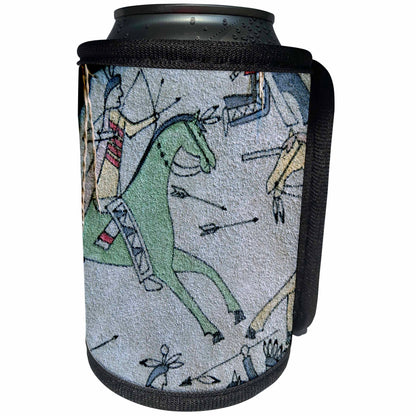 3dRose Danita Delimont - Native American - SD, Prairie Edge Trading Co, Native American - US42 CMI0093 - Cindy Miller Hopkins - Can Cooler Bottle Wrap (cc_94306)