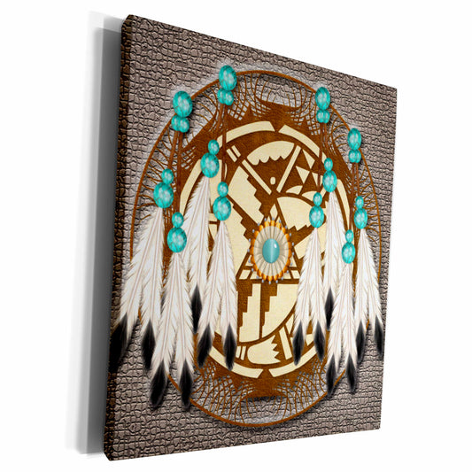 3dRose Designer One of A Kind Native American Art - Museum Grade Canvas Wrap (cw_108094)