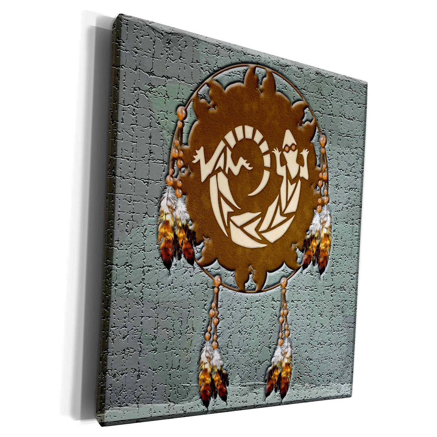 3dRose Designer One of A Kind Native American Art - Museum Grade Canvas Wrap (cw_108096)