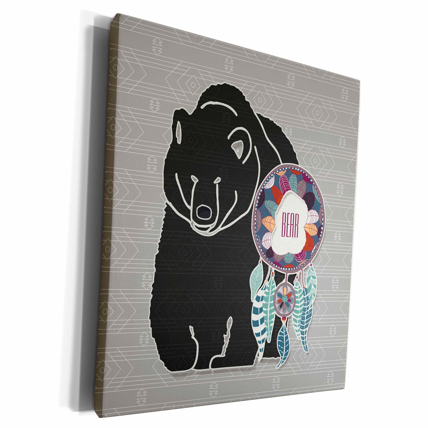3dRose Native American Zodiac for August 22 to September 21... - Museum Grade Canvas Wrap (cw_221968)