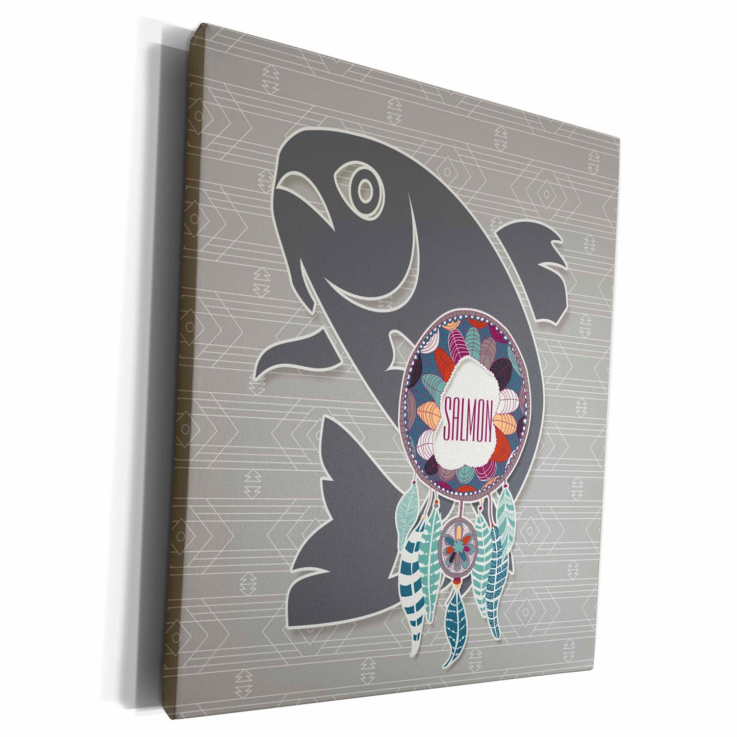 3dRose Native American Zodiac for July 22 to August 21... - Museum Grade Canvas Wrap (cw_221979)