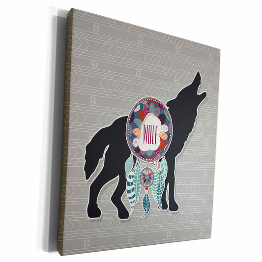 3dRose Native American Zodiac for February 19 to March 20... - Museum Grade Canvas Wrap (cw_221982)