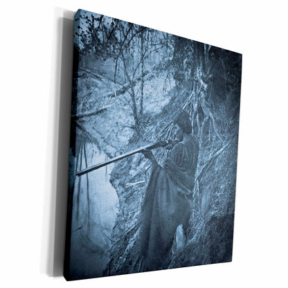 3dRose Native American Warrior Indian Chief Hunting... - Museum Grade Canvas Wrap (cw_77389)