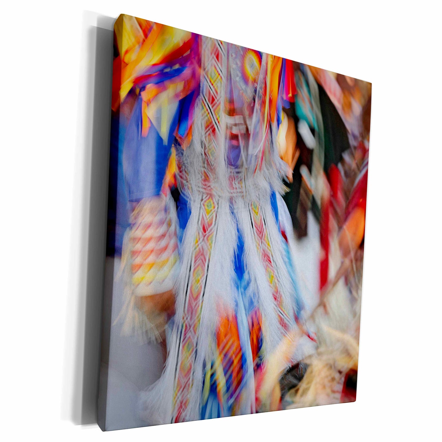 3dRose Native American Indian dance, Montana - US27 AJE0095 -... - Museum Grade Canvas Wrap (cw_91580)