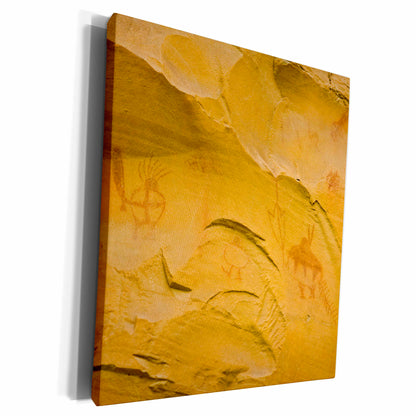 3dRose Native American Pictographs, Bear Gulch, Montana -... - Museum Grade Canvas Wrap (cw_91731)