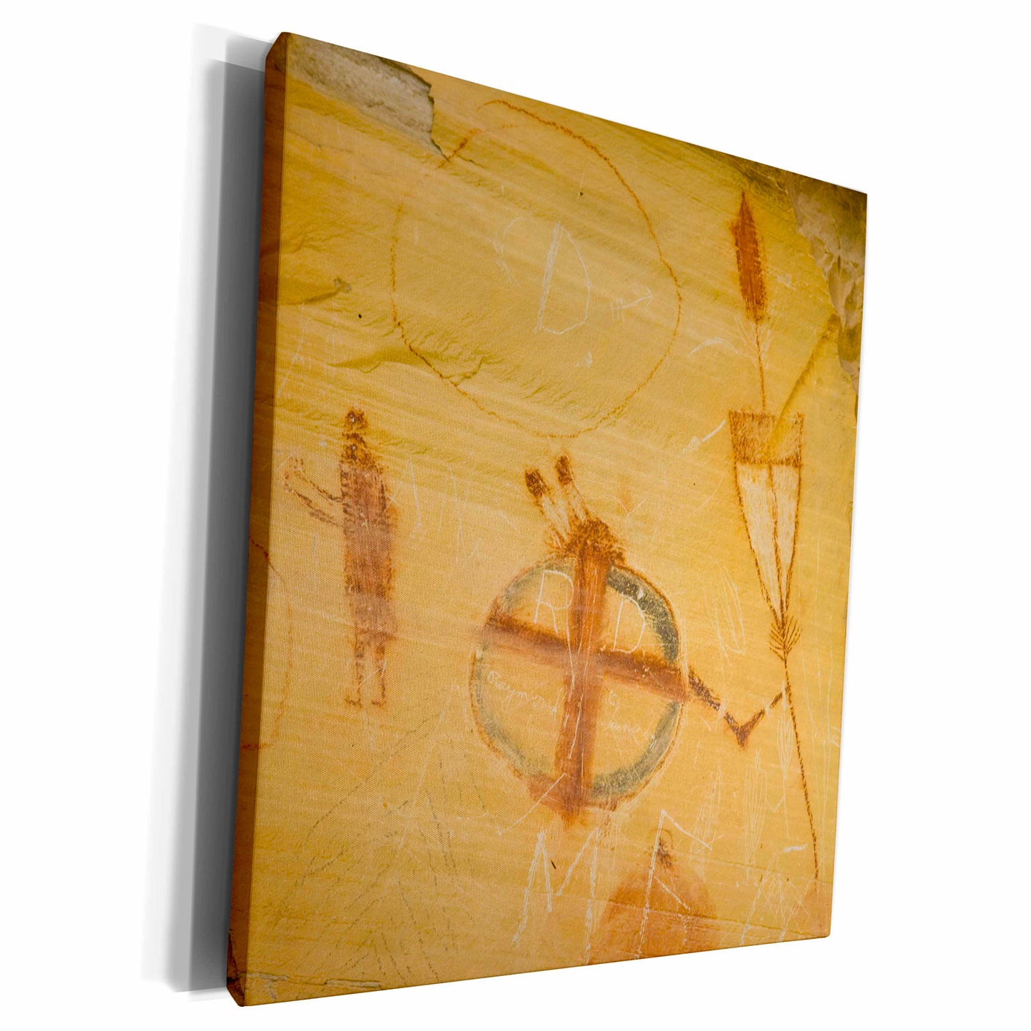 3dRose Native American Pictographs, Bear Gulch, Montana -... - Museum Grade Canvas Wrap (cw_91732)