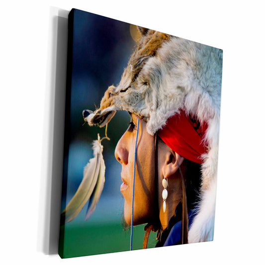 3dRose Native American headdress, Santa Fe, New Mexico - US32... - Museum Grade Canvas Wrap (cw_92647)