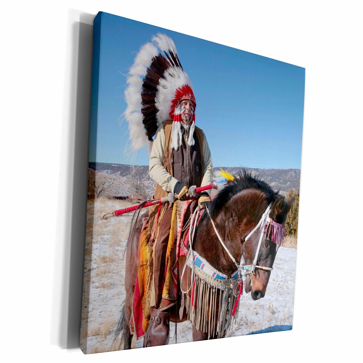 3dRose Native American Indian, Alcalde, New Mexico - US32... - Museum Grade Canvas Wrap (cw_92657)