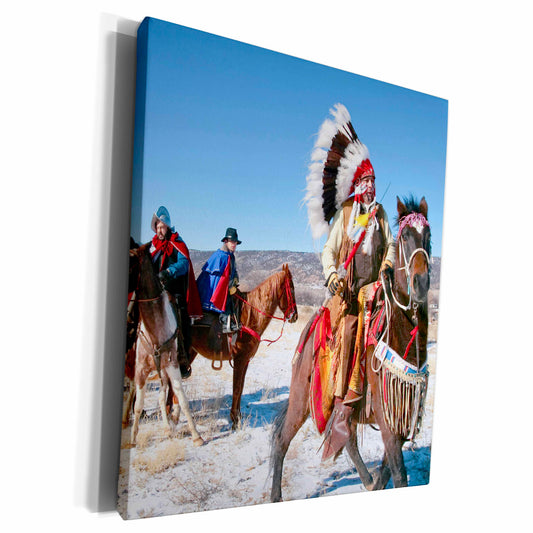 3dRose Native American Indian, Alcalde, New Mexico - US32... - Museum Grade Canvas Wrap (cw_92658)
