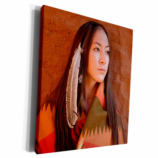 3dRose New Mexico, Cherokee woman, Native American - US32... - Museum Grade Canvas Wrap (cw_92706)