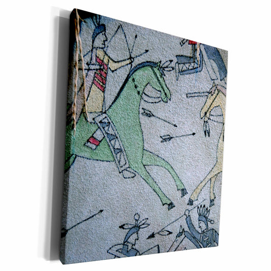 3dRose SD, Prairie Edge Trading Co, Native American - US42... - Museum Grade Canvas Wrap (cw_94306)