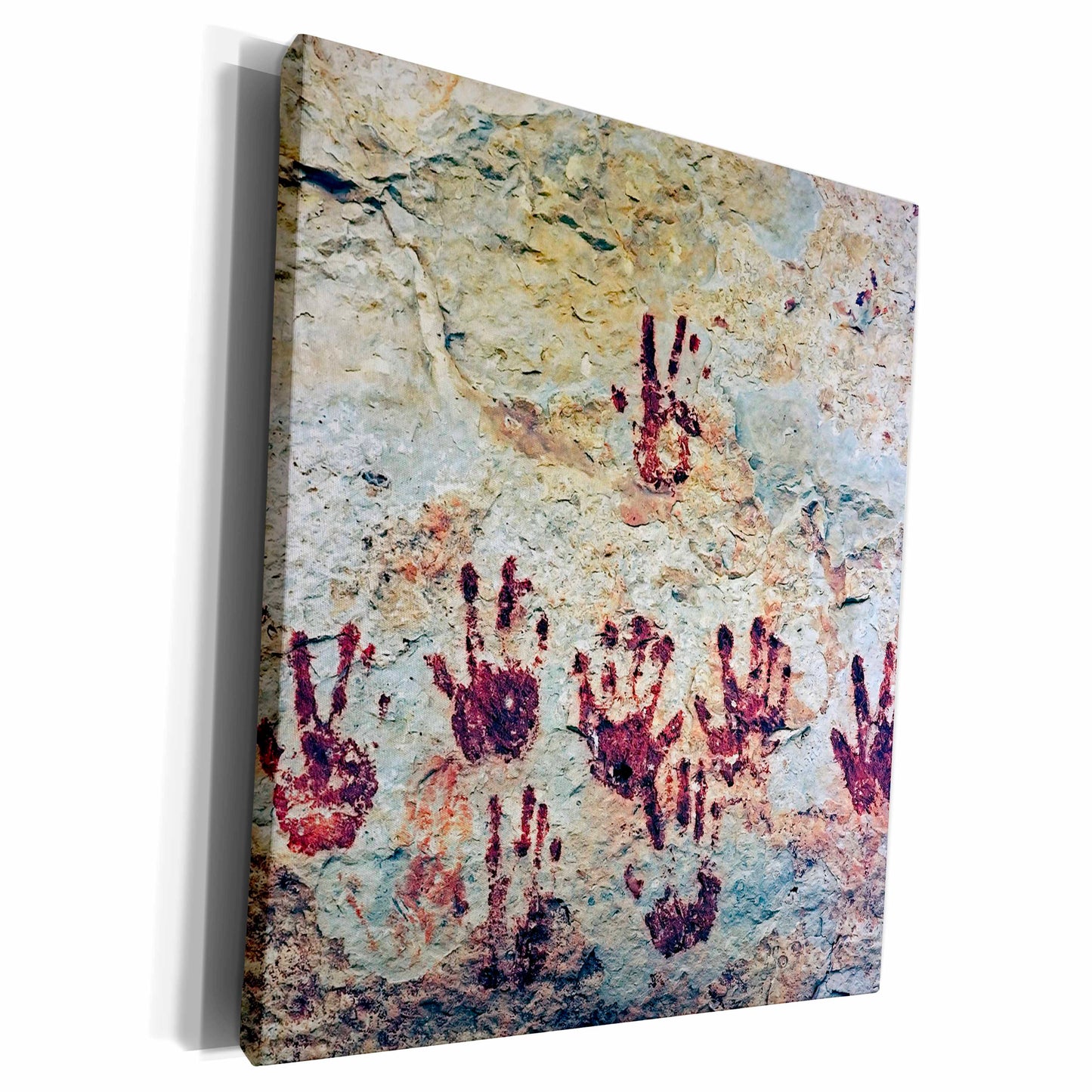 3dRose Texas, Big Bend Native American paintings on cliff -... - Museum Grade Canvas Wrap (cw_94488)
