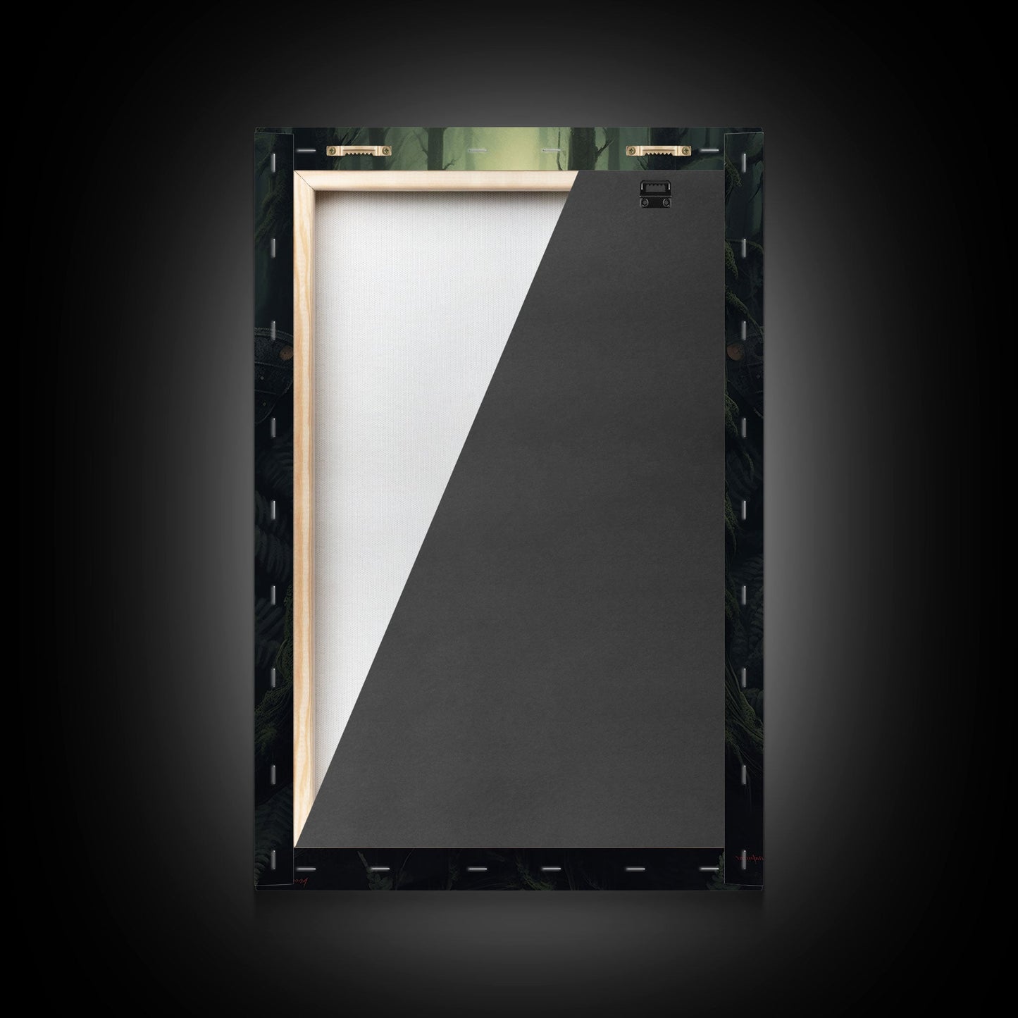 Butterfly In Woods, Butterfly Wall Decor, Dark Art, Green Wall Art, Insect Wall Decor, Wall Decor, Canvas Print, Wall Art, Framed Canvas