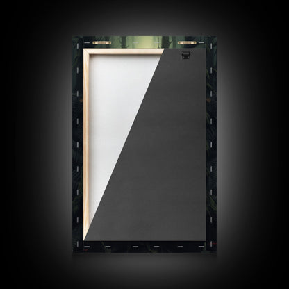 Butterfly In Woods, Butterfly Wall Decor, Dark Art, Green Wall Art, Insect Wall Decor, Wall Decor, Canvas Print, Wall Art, Framed Canvas