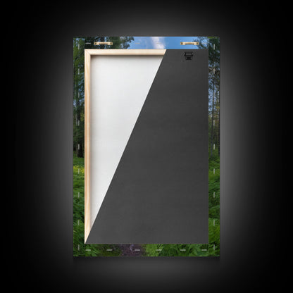 Trees Wall Art, Woods Path Wall Decor, Nature Art Print, Photography Print, Wall Decor, Canvas Print, Wall Art, Framed Canvas