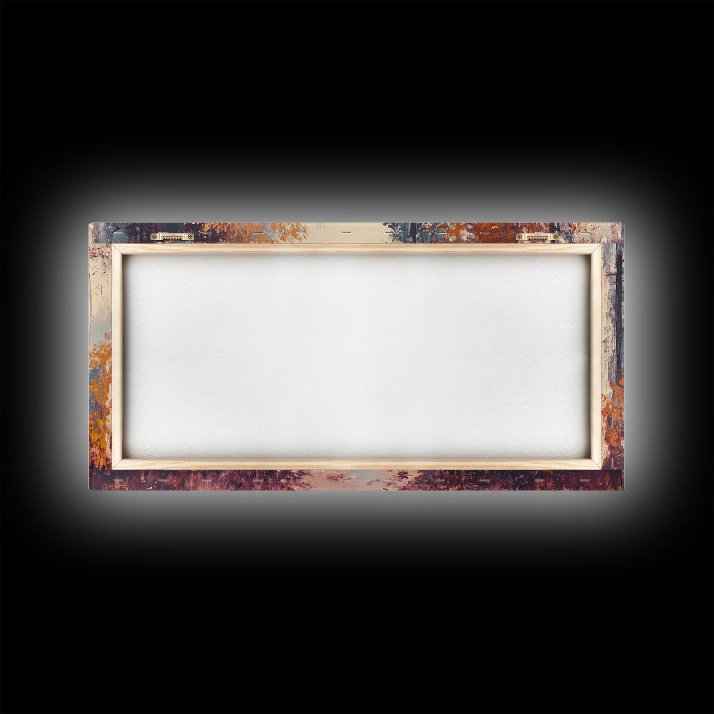 Misty Autumn Woods Framed Canvas Print, Moody Fall Pathway Art, Fall Home Decor, Modern Farmhouse Seasonal Wall Art, Holiday Gift Idea