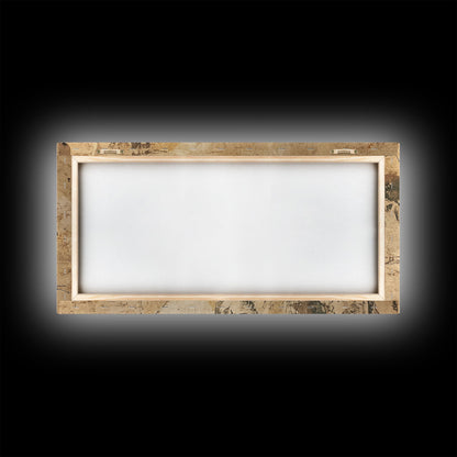 Cute Kissing Mallard Ducks - Rustic Farmhouse Wall Art - Framed Canvas Print - Gift For Hunter or Outdoorsman - Cabin Art - Cabin Decor