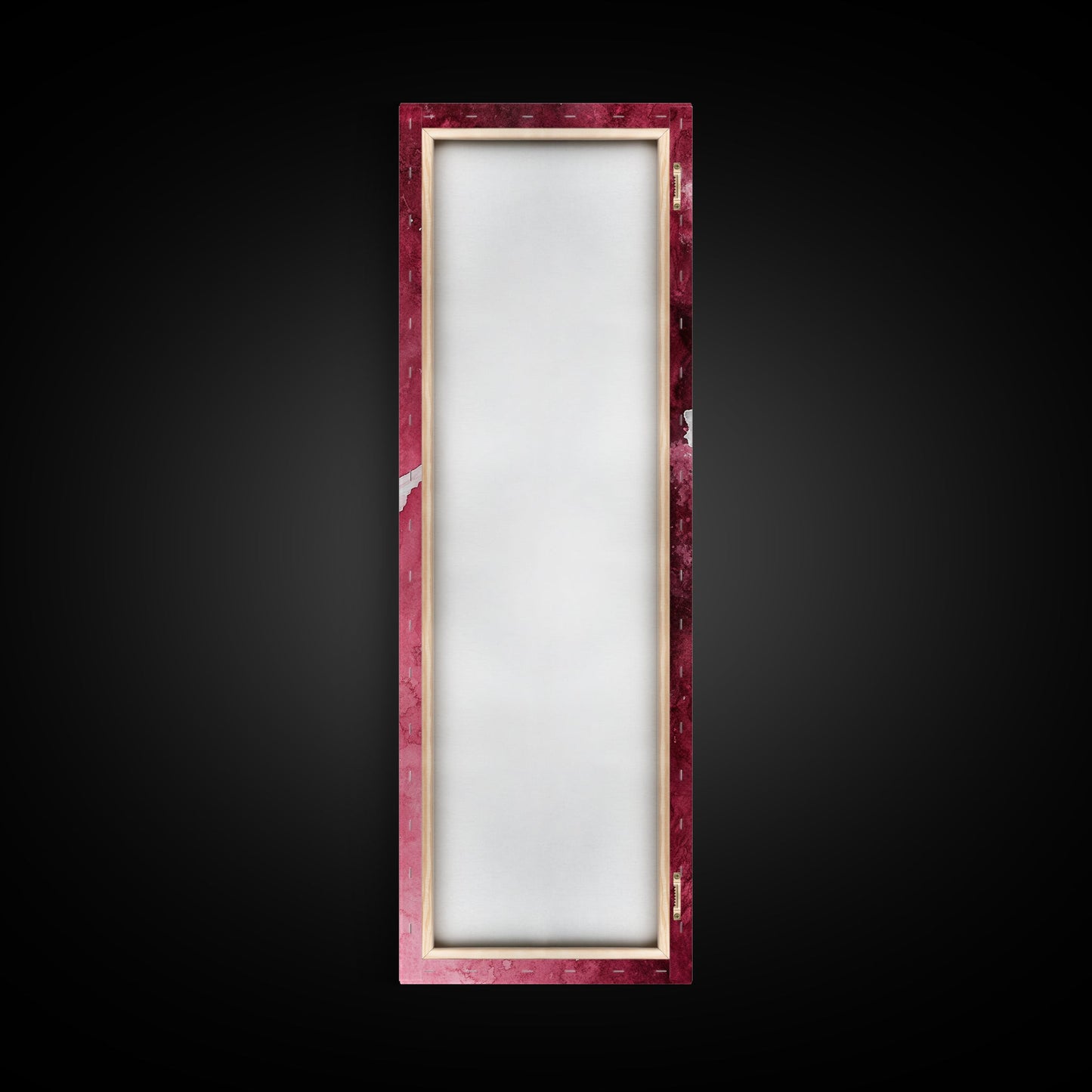 White Doves Canvas Print - Angel Art Prints on Burgundy Background, Symbolic Bird Art, Light Pink Abstract Vertical Wall Decor