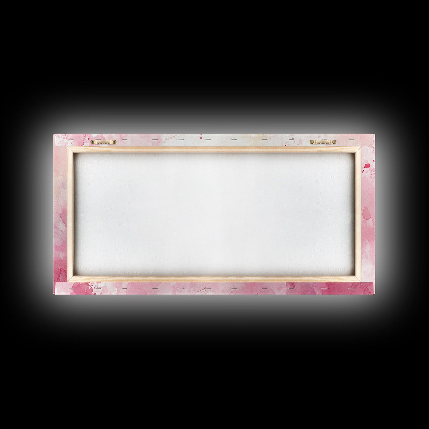 Three Bunnies Canvas Print, Adorable Pink Abstract Art Featuring Rabbits, Whimsical Nursery Wall Decor or Easter Themed Art