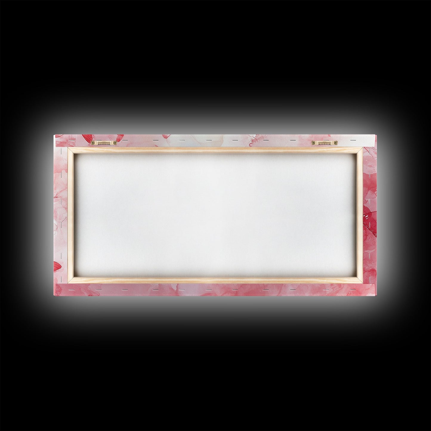 Pink Butterfly Collection Illustration in Whimsical Wall Art Style on Framed Canvas Print, Feminine Bedroom or Living Room Decor