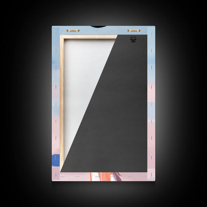 Seabird, Coastal Wildlife Art, Framed Canvas Print, Beach House Wall Decor, Nature Painting, Modern Home Aesthetic, Ocean Inspired