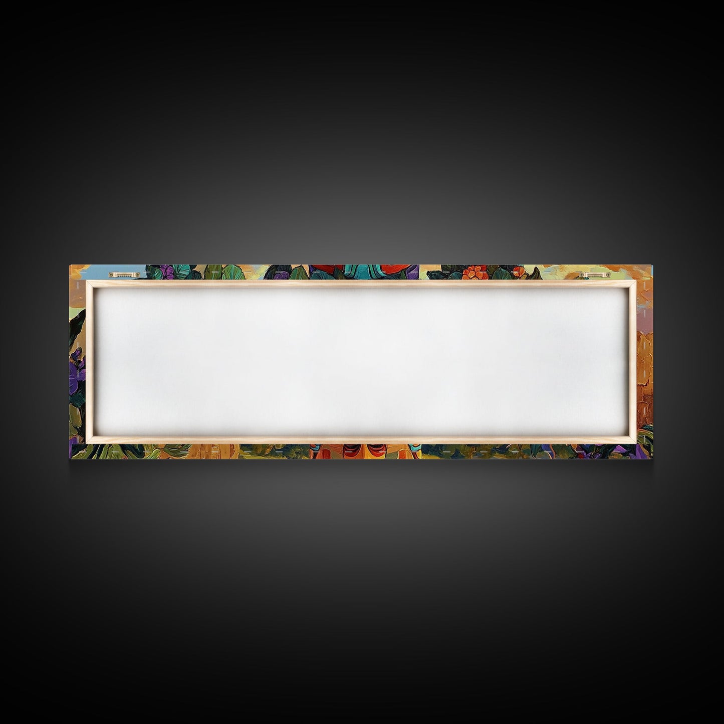 Totem Pole Art, Southwest Style, Desert Sky, Framed Canvas Print, Native Inspired, Living Room Wall Art, Cultural Landscape