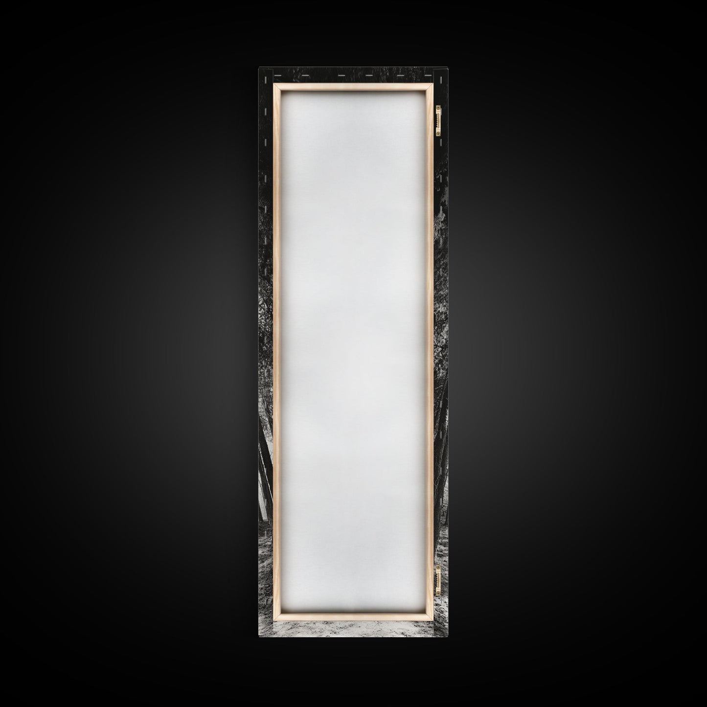 Pine Forest, Nature Path, Tree Canopy, Tranquil Woods, Canvas Print, Forest Wall Art, Minimalist Nature Decor, Meditation Room Artwork