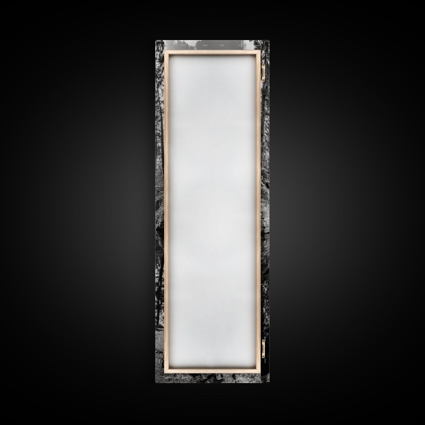 Forest Reflection, Tranquil Lake, Evergreen Woods, Wilderness Scene, Canvas Print, Rustic Cabin Wall Decor, Nature Photography Art